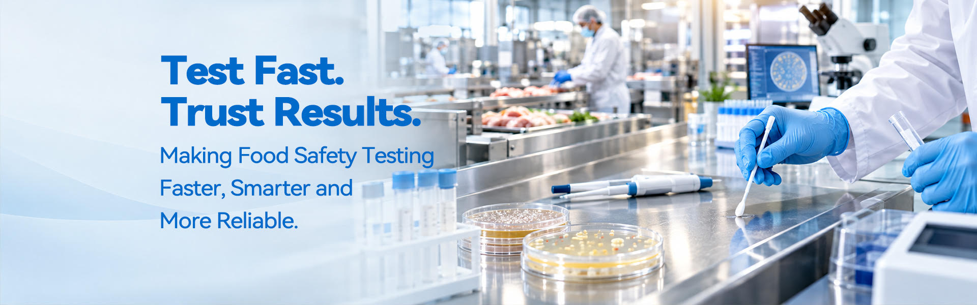 FSTest food safety testing in a processing facility and laboratory